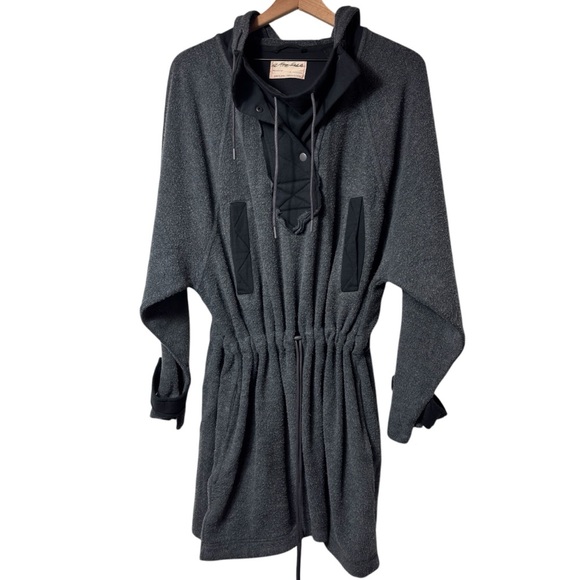 FREE PEOPLE SADIE KNIT SURPLUS GREY WOMEN PULLOVER SIZE LARGE - Picture 2 of 7